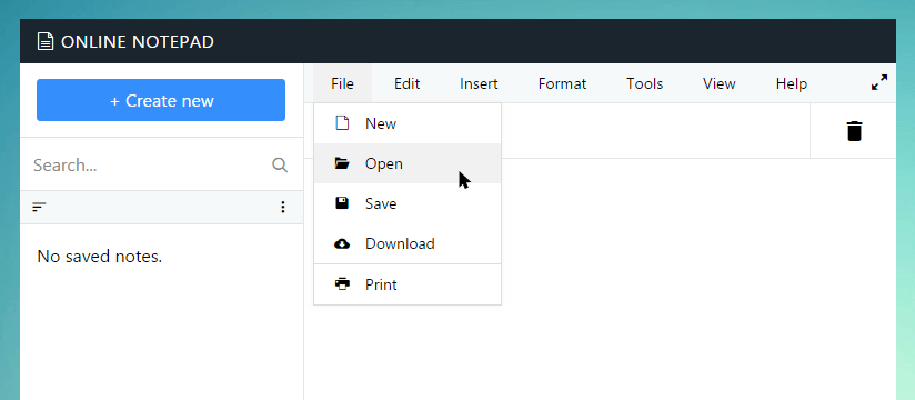Open text file in Erainfo